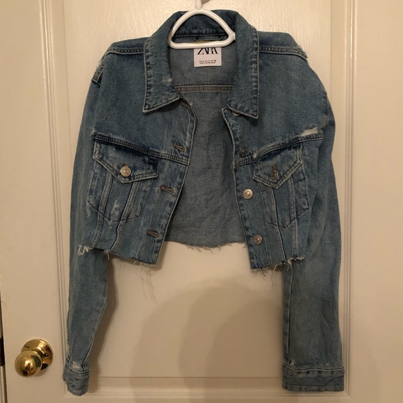 Cropped denim jacket - Picture 3 of 5